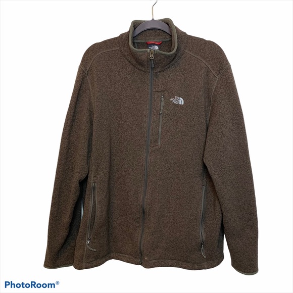 The North Face Other - The North Face Brown Zip Up Sweater Mens XL
